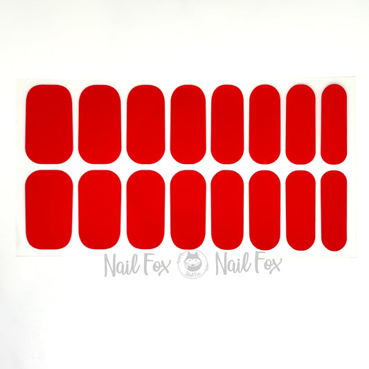 True Red solid Nail Wraps