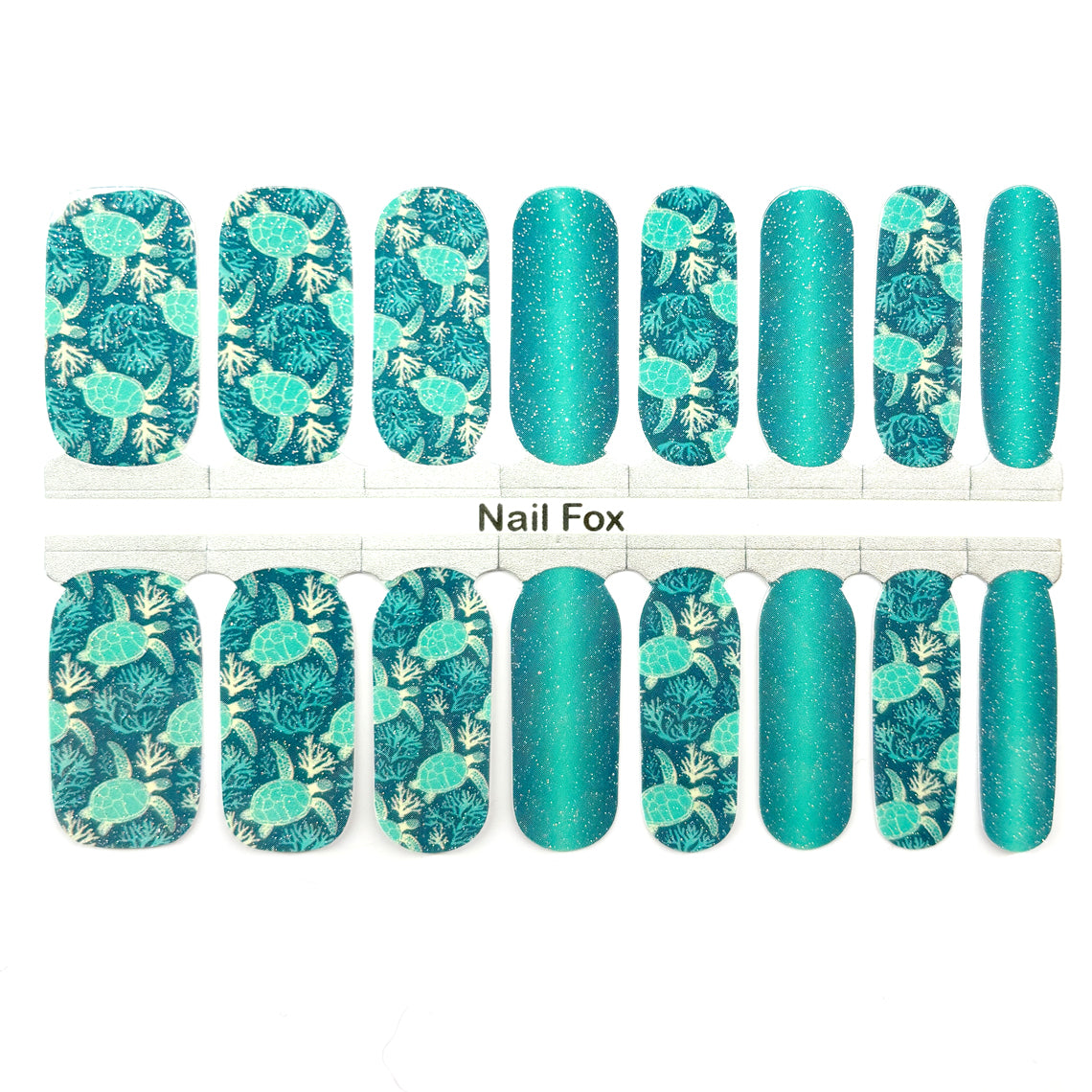 Turtle Tide Exclusive Nail Wraps (SUBTLE GLITTER)