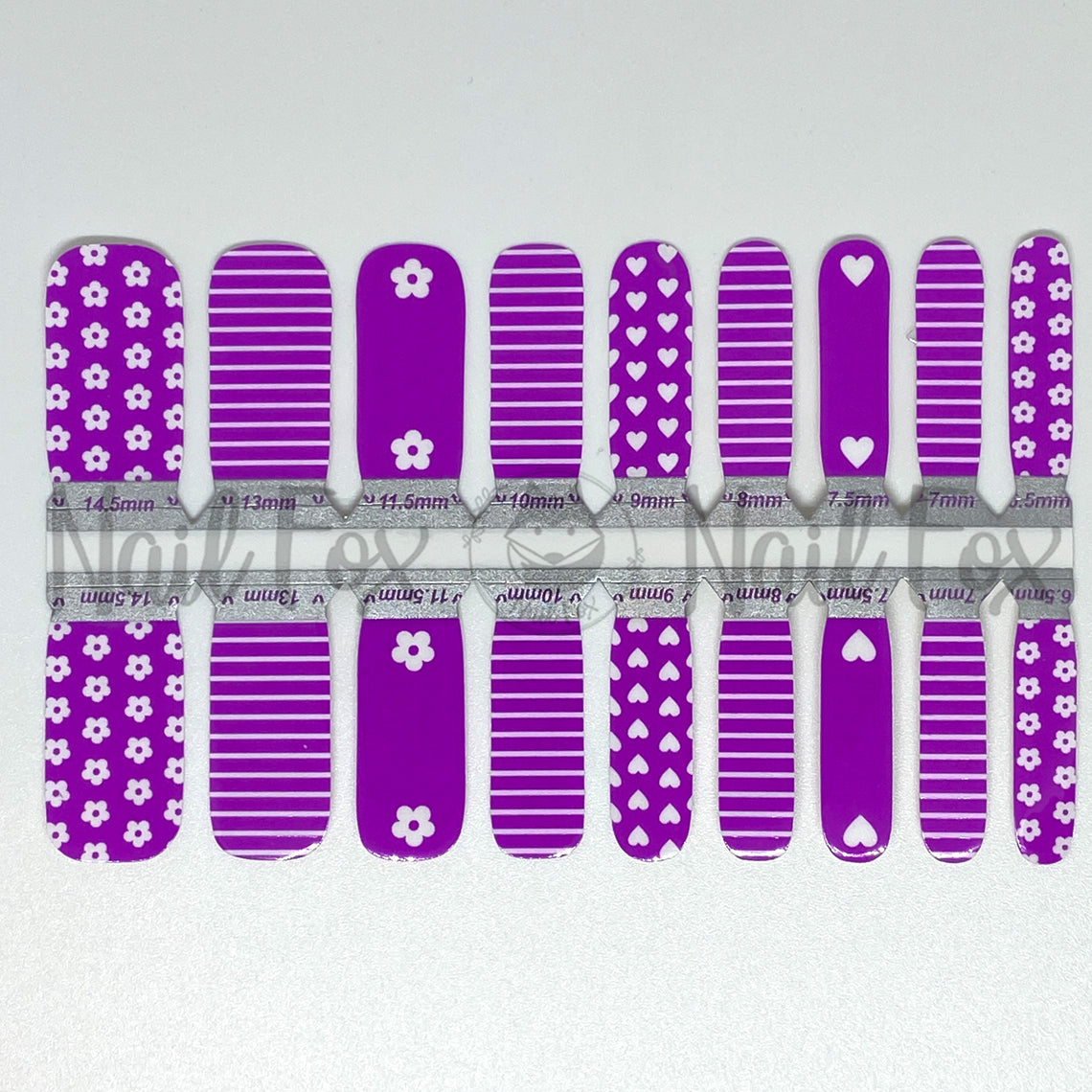 Violet Posies Kids Nail Wraps