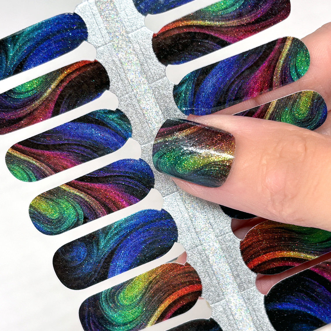 Wanderlust Nail Wraps (GLITTER)