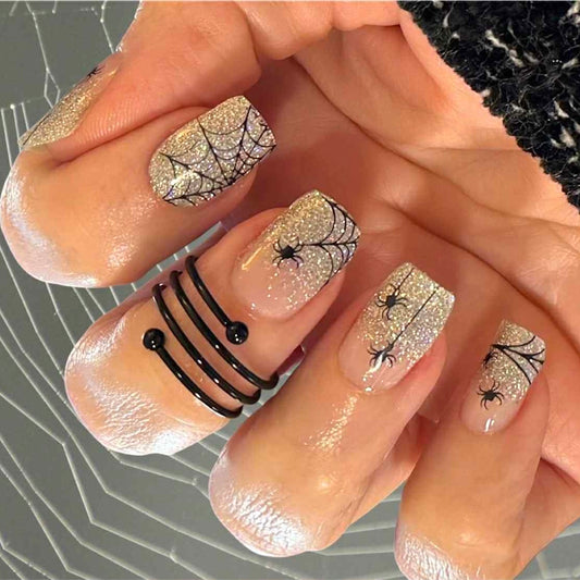 Webtastic Glitter No Light Gel Nail Wraps (NLG)