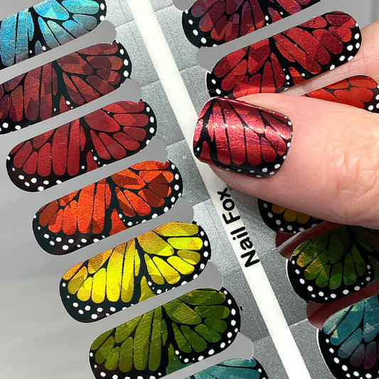 Winged Beauty Exclusive Design Nail Wraps (HOLO)