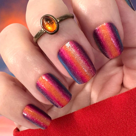 Radiant Summer Ombre Exclusive Nail Wraps (Glitter Shift)