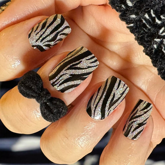 Disco Safari No Light Gel Nail Wraps (NLG) (HOLO GLITTER)