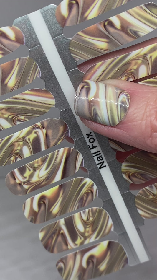 Liquid Gold Exclusive Design Nail Wraps