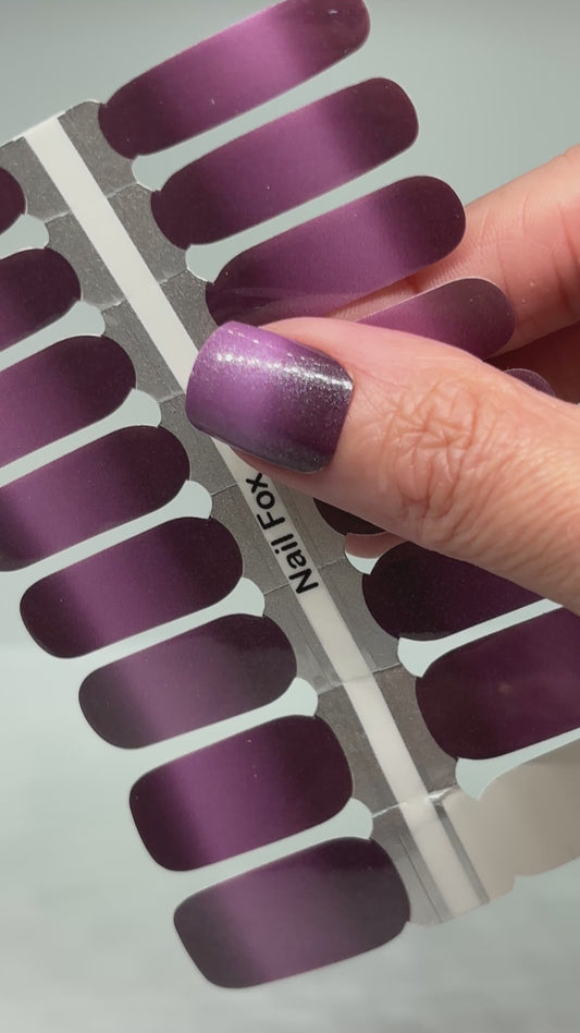 Cranberry Ombre Exclusive Design Nail Wraps (PEARL)