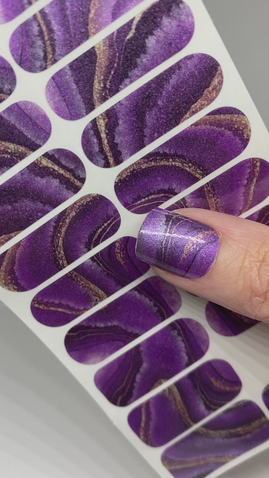 Amethyst Geode Nail Wraps