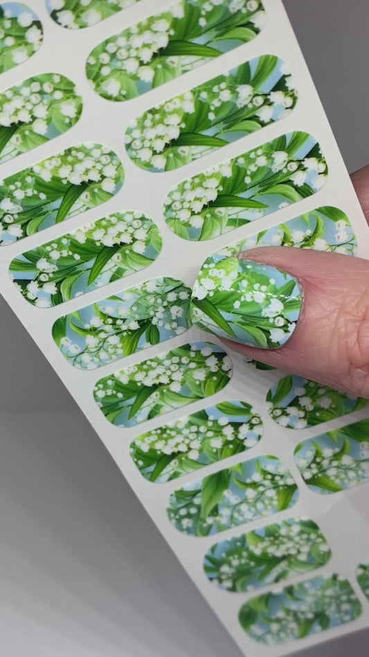 Lily of the Valley Exclusive Design Nail Wraps