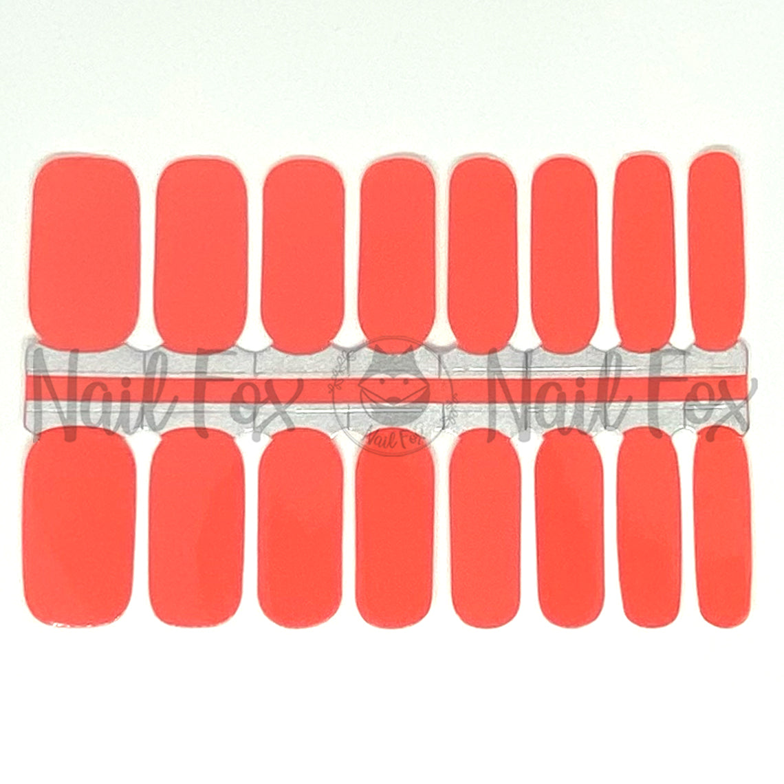 Coral Solid Nail Wraps