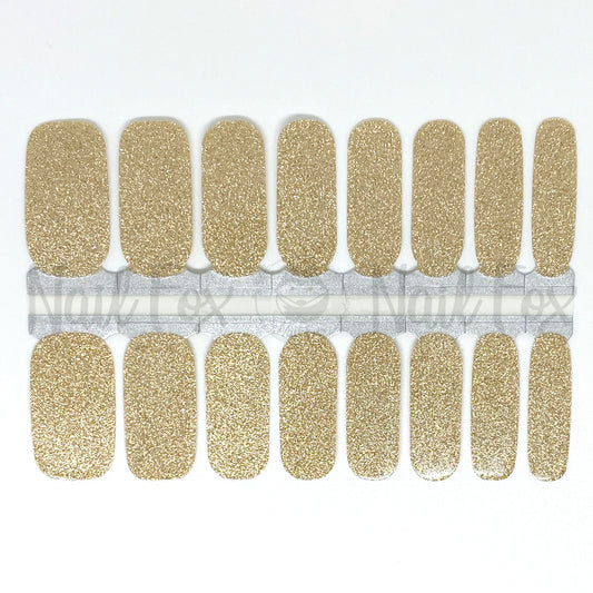 Gold Glitter Nail Wraps