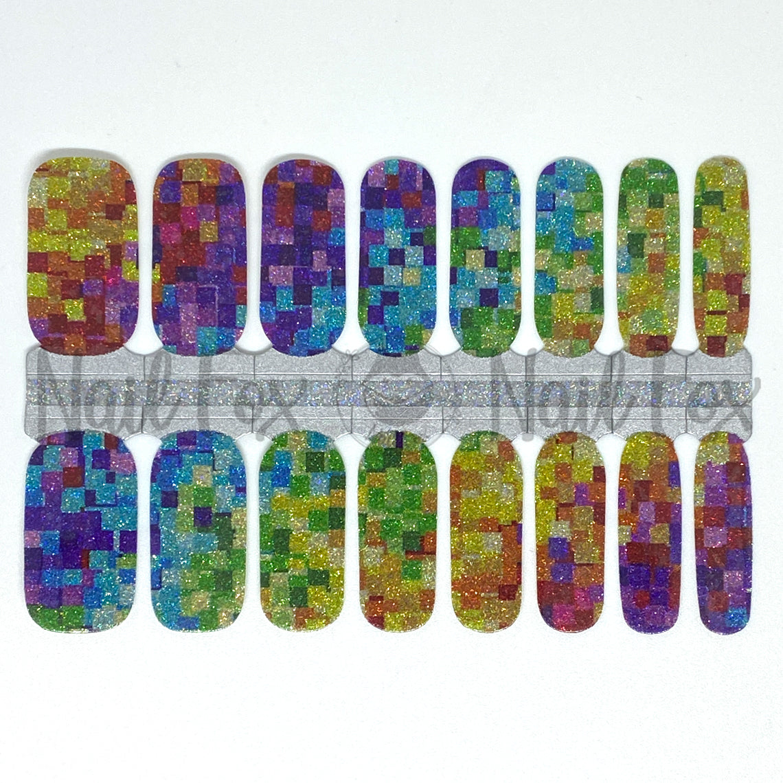 Kaleidoscope Glitter Nail Wraps