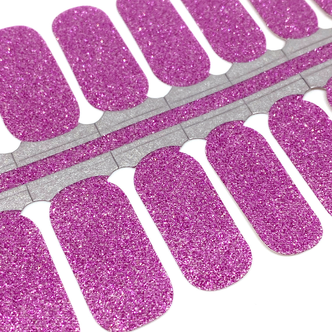 Lilac Glitter Nail Wraps