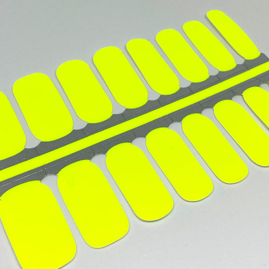 Neon Yellow Nail Wraps