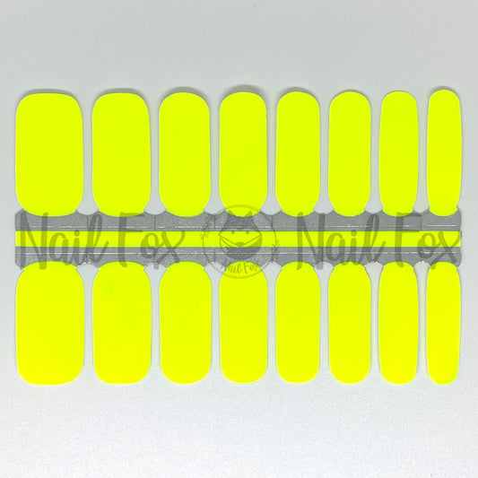 Neon Yellow Nail Wraps