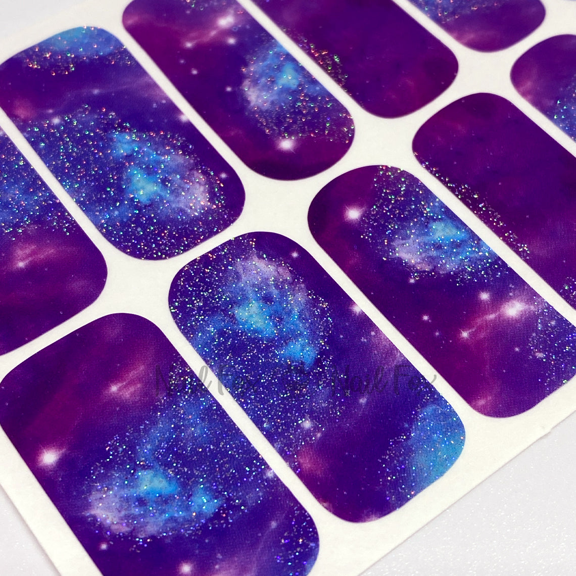 Purple Galaxy Nail Wraps