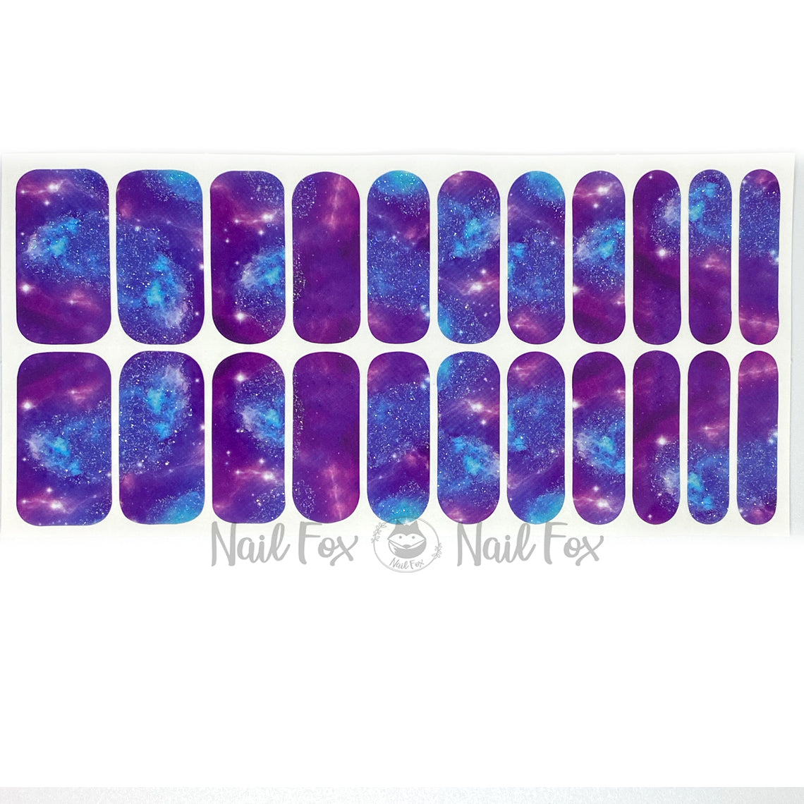 Purple Galaxy Nail Wraps