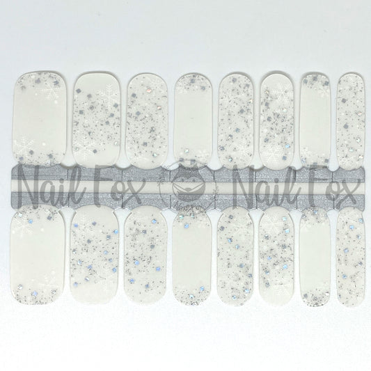 Snowflake Shimmer Exclusive Design Nail Wraps