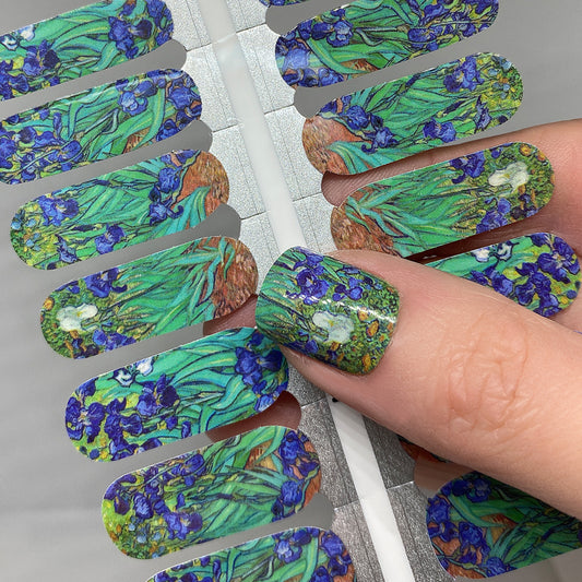 Van Gogh Irises Exclusive Design Nail Wraps