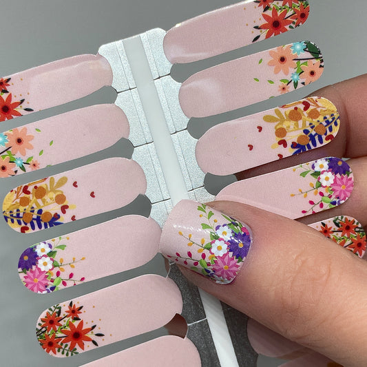 Wildflower Blush Nail Wraps